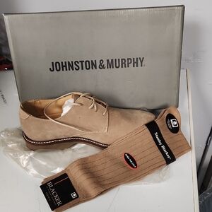 Johnston & Murphy Beige Oxfords